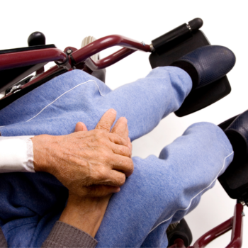 Guy Sitting On The Wheelchair